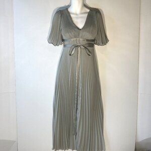 ASOS SZ 10 Grecian Style Formal Bridesmaid Prom Mother of Bride Black Tie Prom